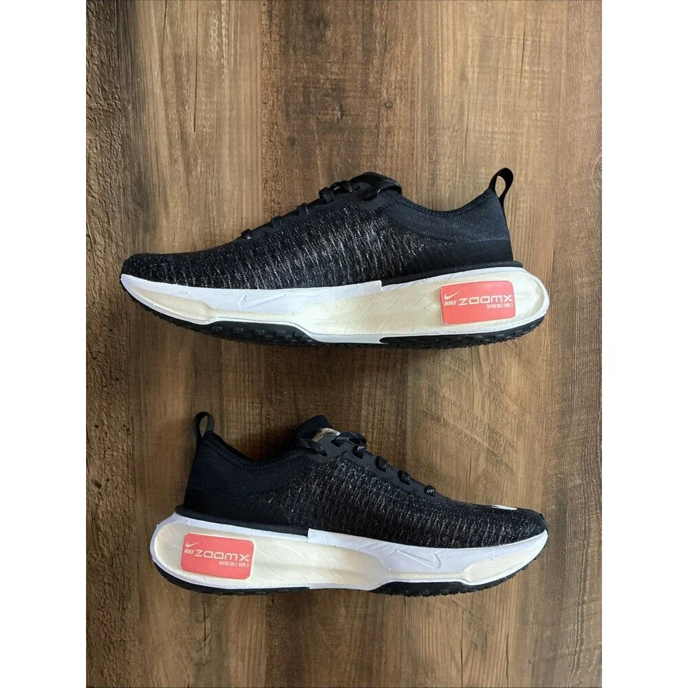Nike ZoomX Invincible Run Flyknit 3 Black White Women Size 9.5 DR2660-001 - Picture 2 of 7